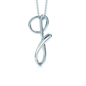 Tiffany and Co Elsa Peretti Initial Pendant G